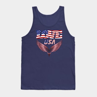 Latest USA Flag T-Shirt Tank Top